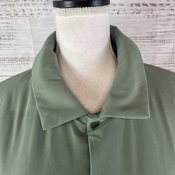 Mens Vineyard Vines Marine Air Shirt Jacket Coat size Extra Large Olive Green - Picture 4 of 12